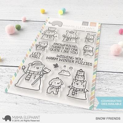Mama Elephant Clear Stamps - Snow Friends